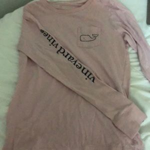 Pink vineyard vines long sleeve shirt